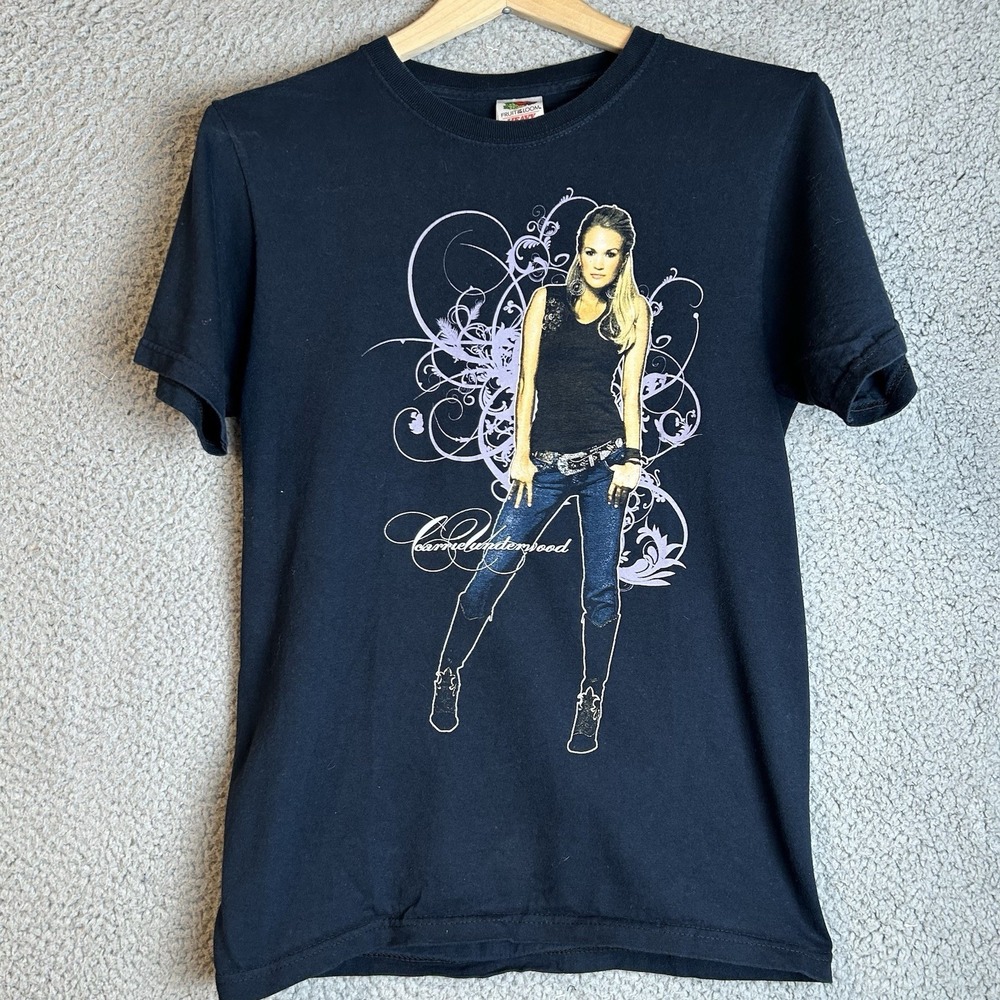 Vintage Y2K Carrie Underwood 2008 Carnival Ride Tour T-Shirt Concert Size Small